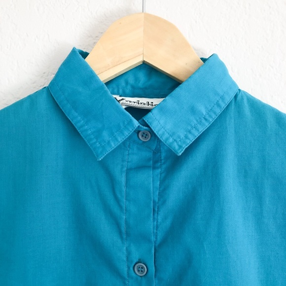 Vintage 90’s Blue Button-Down Shirt - Picture 2 of 3